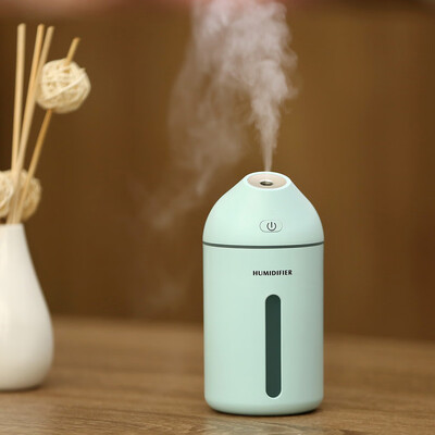 

〖Follure〗USB Anti Dry Atomization Humidifier 320ml Essential Oil Diffuser Steam 7Color Light