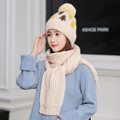 

Hat Womens winter Korean fashion all kinds of plush warm autumn&winter cycling womens sweet&lovely knitting wool hat