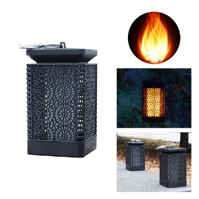 

Solar Lantern Lights Dancing Flame Solar Powered Light Water-resistant Outdoor Hanging Landscape Decorative Lamp for Garden Yard P