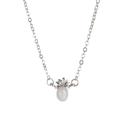 

Fashion Beauty Women Creative Fruit Pineapple Diamond Pendant Necklace