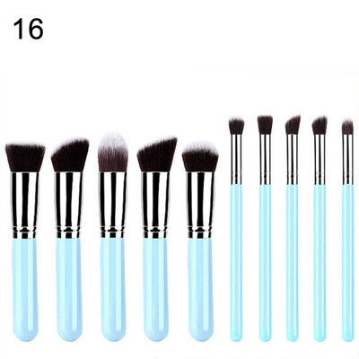 

10Pcs Nylon Hair Makeup Brush Set Eye Lip Blush Foundation Powder Cosmetic Tools