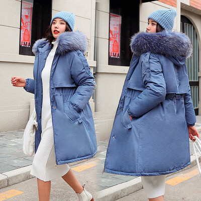 

Tailored Women Outerwear Faux Hooded Button Coat Long Solid Jackets Pocket Coats