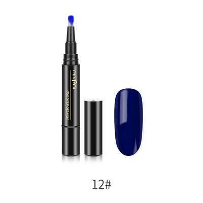 

12 Colors Gel Nail Varnish Pen Newest Glitter Soak Off Nail Polish Convenient UV Nail Art Gel Glue Long Lasting