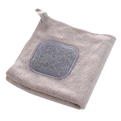 

Microfiber Scouring Pad Kitchen Absorbent Dishcloth Cleaning Cloths Towels