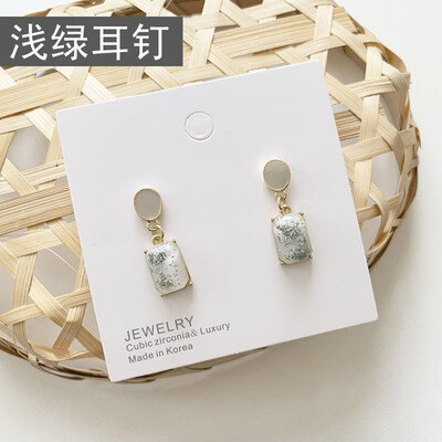 

2019 new brand design drop oil color resin earrings fashion jewelry generous minimalist Korean earrings for women