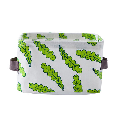 

Sundries Organizer Cartoon Cosmetic Case Toy Barrel Box Cloth Storage BasketH01