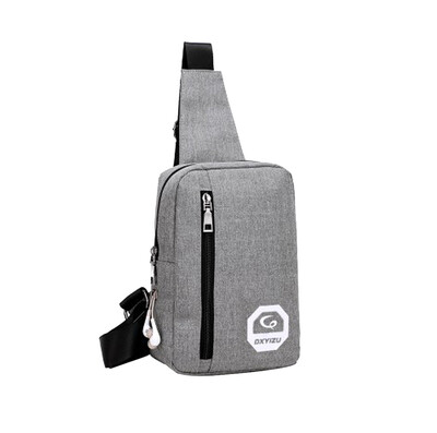 

Tailored Portable Headphone Plug Casual Sports Backpack Crossbody Shoulder Bag Chest Bag
