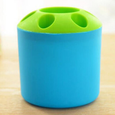 

Porous Toothbrush Holder Pen Holder Multi-function Desktop Pen Holder Multicolor