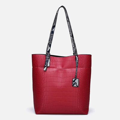 

Tailored Women Retro Serpentine Vintage Leather Bags Shoulder Bag Handle Work Bags