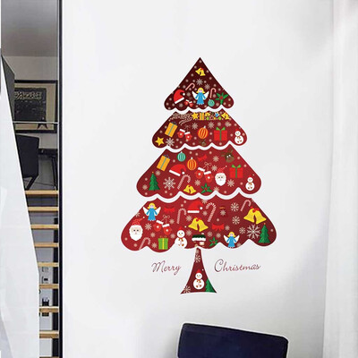 

Siaonvr Merry Christmas Background Wall Decoration Removable Wall Stickers