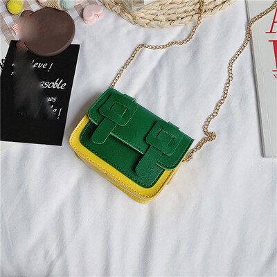 

Tailored Women Bag Children Fashion Wild Messenger Bag Contrast Color Shoulder Bag
