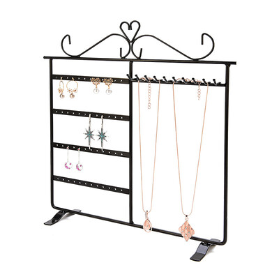 

Gobestart Wood Base metal Jewelry Holder Display Stand Dangle Earrings Hanging