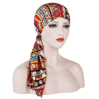 

1 Pc Women Muslim Hijab Cancer Chemo Hat Turban Cap Cover Hair Loss Head Scarf Wrap