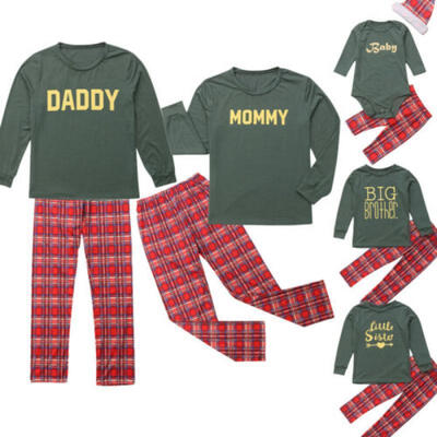 

UK Family Matching Adult Women Kids Christmas Pyjamas Nightwear Pajamas Sets