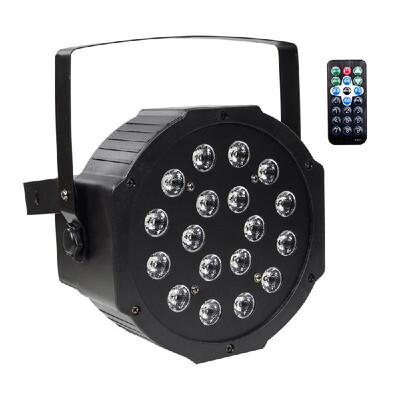 

Par Lights with RGB 18LEDs Wash Lighting 18W Remote&DMX Control for Wedding Church Stage Lighting