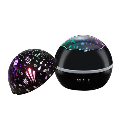 

Night Light Projector 360° Rotating Projector Lamp with Star & Undersea Theme Romantic Star
