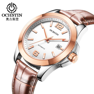 

Augustus OCHSTIN imported movement leather waterproof mens automatic mechanical watch mens watch
