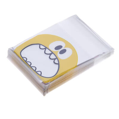 

Cute Cartoon Cookie Candy Bag Self-Adhesive Plastic Bags 10x7cm