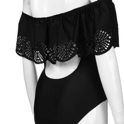 

Roseonmyhand Women Off Shoulder Bikini Swimsuit Bathing Suit Swimwear Jumpsuit