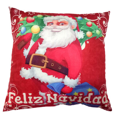 

Tailored Christmas Santa Claus Pillow Case Sofa Waist Throw Cushion Cover Home Decor