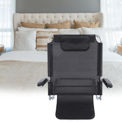 

Greensen Adjustable Folding Bed Backrest Disability Aid Back Support with Armrest