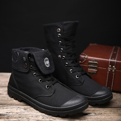 

Large size British Martin boots breathable canvas boots high to help desert boots