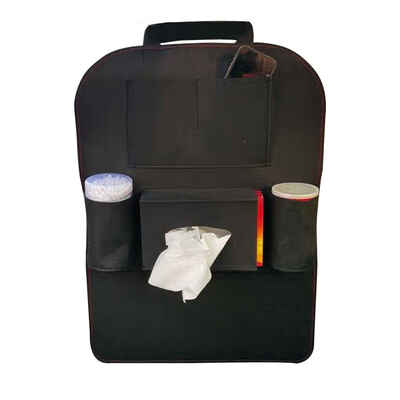 

Felt Auto Car Back Seat Tidy Storage Pouch Buggy Bag Multi-Pocket Sack Organizer Holder Accessory