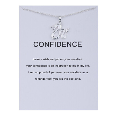

Fashion Jewelry Animal Ornaments Zodiac Confidence Dragon Logo Alloy Clavicle Pendants Short Necklace Gift