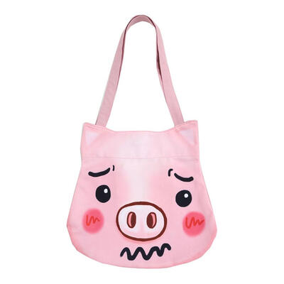 

Cartoon Animal Printed Casual Handbags Women Canvas Shoulder Shopping Totes