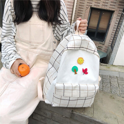 

Ins Wind bf Schoolbag Female Korean High School Students Chaopai Senxi Ancient Feeling Girl Campus Junior High School Shoulder Bag