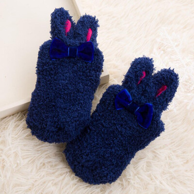 

Winter Coral Fleece Baby Girls Socks Newborn Soft Cute Rabbit Baby Socks Thickening Soft Cute Bunny Ear