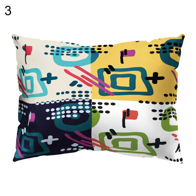 

Multicolor Irregular Pattern Pillow Case Cushion Cover Bed Car Cafe Office Decor