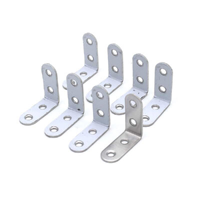 

8Pcs Stainless Steel 90 Degree Angle L Shaped Shelf Bracket Corner Brace Joint Right Angle Bracket Fastener with Screws