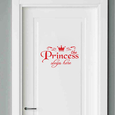 

Toponeto Princess Home Decor Wall Sticker Decal Bedroom Door Vinyl Art Mural