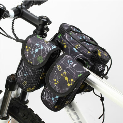 

2019 new mountain bicycle tube bag four-in-one bicycle bag faucet handlebar bag bicycle saddle bag 3 Color