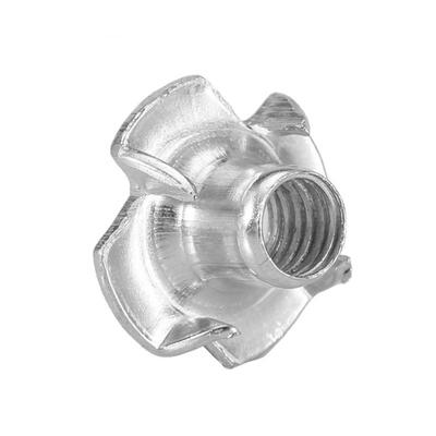

Greensen 100pcs Carbon Steel M58 Four Pronged T Nuts Blind Inserts Nut for Wood Furniture