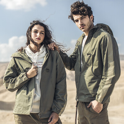 

AK Mens 2019 New Hooded Raglan Sleeve Windproof Jacket Mens Casual Pilot Jacket Hooded Waterproof Jacket 1904218 Army Green