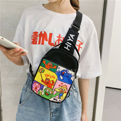 

Ins chest bag girl slanted a hundred new childrens interest bags in summer soft girls cute cartoon satchels