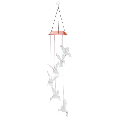

Solar Color-Changing Wind Chime LED Light Bird Type Home Garden Decoration Solar LED Light