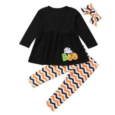 

Baby Girls Clothes Kids T Shirt TopsLeggings PantsHeadband Outfit Set