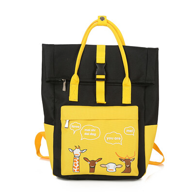 

Schoolbag Girl Korean version of ulzzang high school student chic Street clapping canvas ins backpack shoulder bag girl