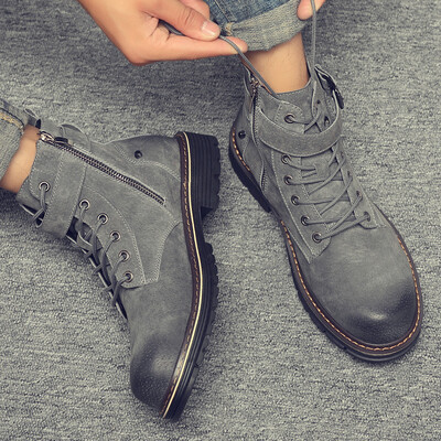 

Joker wild fashion breathable casual Martin shoes British American trend tooling Martin boots high help men Martin shoes