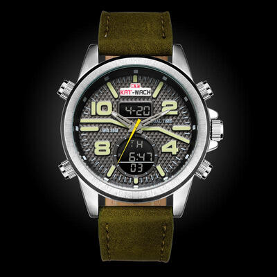 

Multi Fashionable Sport Electric Watch Waterproof Quartz Night Light Wristband For Men