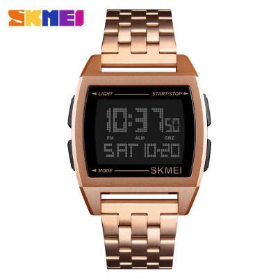 

SKMEI Men Smart Watch Fashion Business Luxury Luminous Electronic Countdown World Time Multifunction 1224 Hour Watch