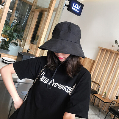 

Fisherman Hat Female Summer Korean Joker Japanese Students Travel Sunscreen Leisure Fashion Outdoor Hat Female Spring&Autumn