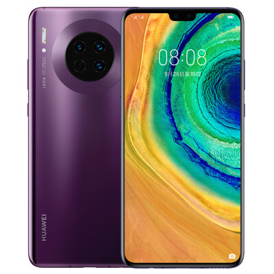 

Huawei HUAWEI Mate 30 Kirin 990 flagship chip 40 million super sensitive Leica image double super fast charge screen fingerprint 6G128GB bright black 4G full N