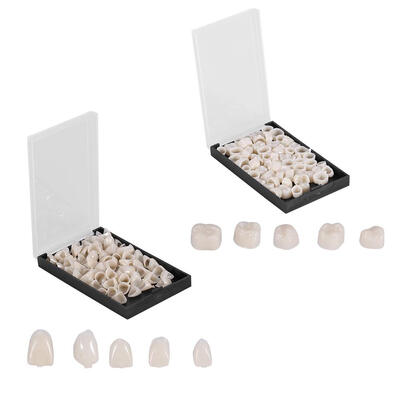 

Greensen 50PcsBox 2Types Dental Teeth Temporary Realistic Oral Care Anterior Molar Crown Temporary Dental Crown
