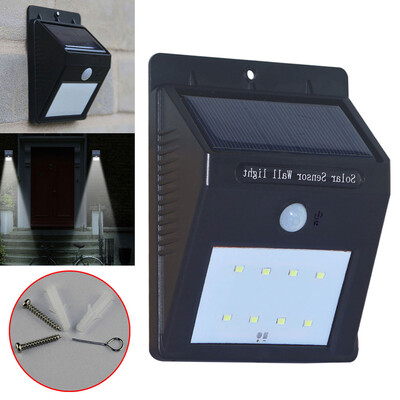

New Solar Power Triangle Hunman Body Sensor Light Control Wall Light