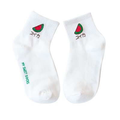 

Women Casual Harajuku Cartoon Print Breathable Moisture Wicking Deodorant Elastic Athletic Work Socks