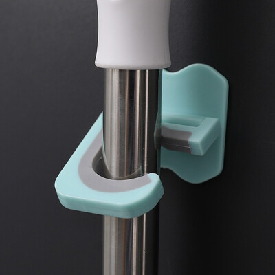 

Gobestart Wall Mounted Mop Organizer Holder Brush Hanger Storage Rack Kitchen Tool